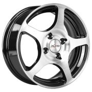 R15/4*100 ET45 d67,1 J6,0 диск X'trike X-118 BK/FP [28141]