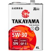 Масло 5W30 TAKAYAMA Adaptec SN/GF-5 Syn 4л [605585]
